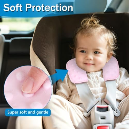 Accmor Baby Car Seat Strap Covers Shoulder Pads, Super Soft Seat Belt Covers - Image 5