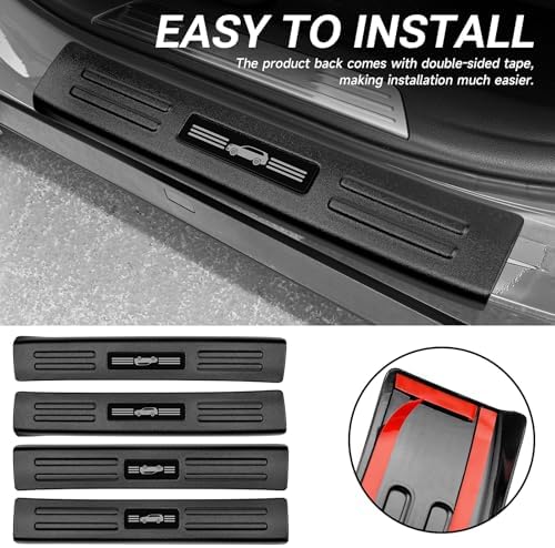 4PCS Door Sill Protector Compatible - Image 5