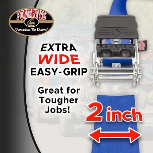 PowerTye - Endless Ratchet Strap - 2 inch x 14ft Easy Grip Extra-Long Tie Down - Image 2