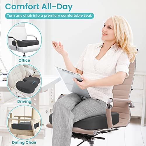Gel Seat Cushion, Enhanced Memory Foam Cushion - Image 6