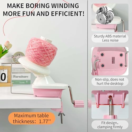 SPEENSUN 3.5 OZ Yarn Winder, 258-Piece Crochet Accessories Kit - Image 4