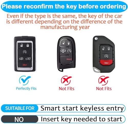 for Jeep Key Fob Cover with Keychain Soft Full Protection Key Shell Compatible - Image 2