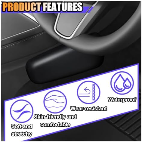 2PCS Car Door Armrest Pads, Soft Memory Foam Car Knee Leg Elbow Cushion - Image 3