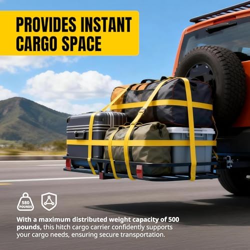MaxxHaul 70107 53" x 19-1/2" Hitch Cargo Carrier - Image 6