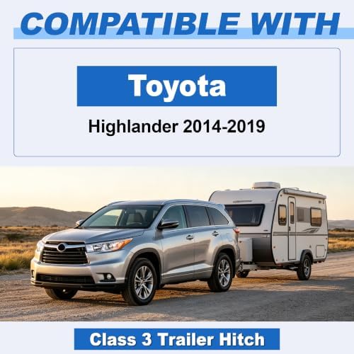 Class 3 Trailer Hitch 2" Receiver Fits 2014-2019 Toyota Highlander 13200 - Image 2