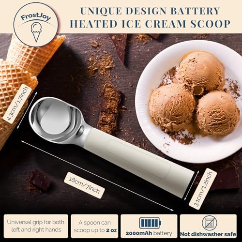 Heated Ice Cream Scoop Rechargeable, Electric Warming Ice Cream Scooper - Image 4