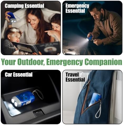 Evelots 24-Pack Hand Crank Flashlights - Image 6