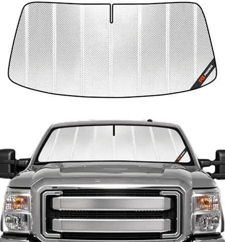 Pigenius Windshield Sun Shade for Ford F250/F350 2008-2016. Full Coverage by Pigenius