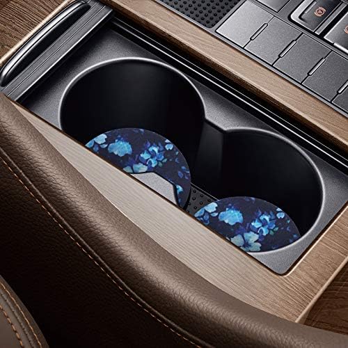 tifanso 2PCS Orchid Non-Slip Car Cup Holder Coasters - Image 6