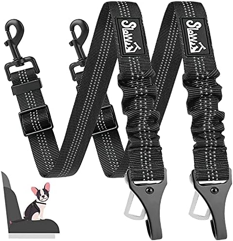 SlowTon Dog Car Seat Belt, 3 in 1 Latch Bar Attachment Dog Safety Seatbelt by SlowTon