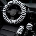 Fluffy Steering Wheel Cover 3PCS Set – Plush Fuzzy Fur Steering Wheel Cover by Unknown