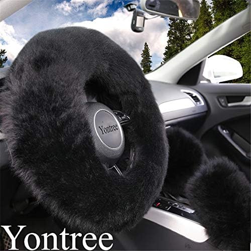 Yontree Fashion Fluffy Steering Wheel Covers - Image 2