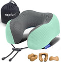 napfun Neck Pillow for Travel, Memory Foam Airplane Pillow by NAPFUN