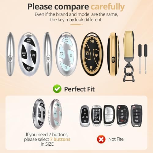 for Hyundai Key Fob Cover & Leather Keychain - Image 2