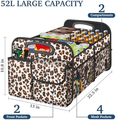 Femuar Car Trunk Organizer, Trunk Storage Organizer - Image 2
