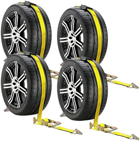 Car Tie Down Straps for Trailers-10, 000lbs Break Strength-2inx10ft Heavy Duty by Autofonder