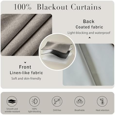 100% Blackout Self Adhesive Portable Curtains - Image 4