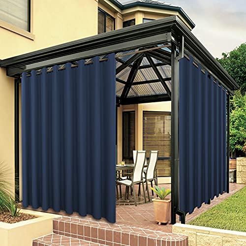 BONZER Wide Waterproof Outdoor Curtains by Bonzer