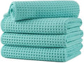 Microfiber Waffle Hand Towels, 4 Pieces, Fast Drying, Lint Free 430 GSM by Unknown