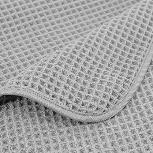 POLYTE 430 GSM Poly Blend Microfiber Waffle Bath Sheet XL Set, 35x70 in - Image 5