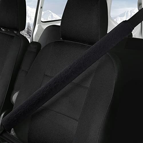 LACDL Extra Long Seatbelt Cover Super Soft Furry by LeadingAComfortableDrivingLife