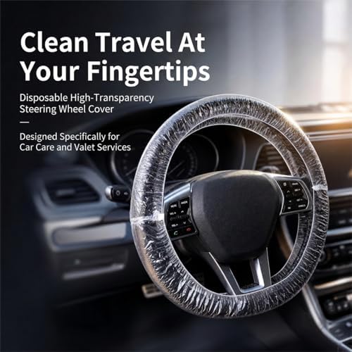 100 PCS Universal Car Disposable Steering Wheel Cover - Image 7