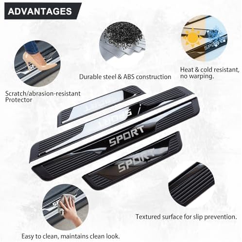 Stainless Steel Car Door Sill Protectors - Image 3