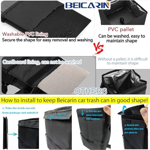 Car Trash Can with Lid - Image 2