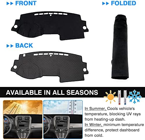 Autorder Dashboard Cover Mat for Honda CRV 2007-2011 Accessories Dash Cover - Image 5