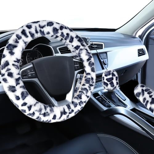 Accmor Fuzzy Car Steering Wheel Cover, Universal Fit Fur Auto Wheel Cover & by Accmor