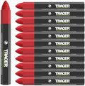 Tracer Red Lumber Crayon Markers, Construction Crayon Set by Tracer