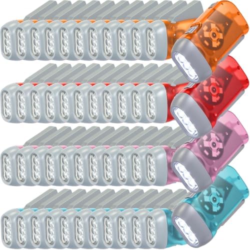 Leelosp 48 Hand Crank Flashlights, Baby Blue by Leelosp