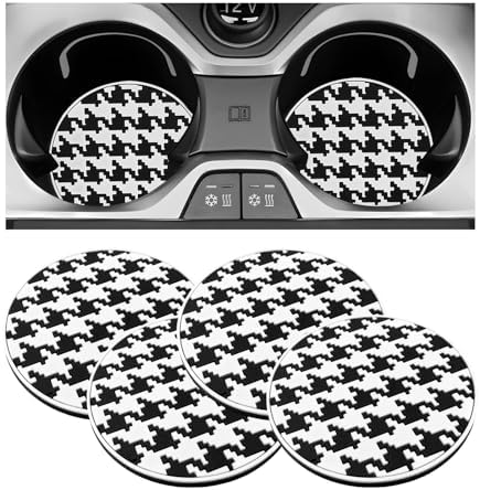 4 PCS Car Cup Coasters, 2.76 Inch Shockproof Auto Cup Holder Insert Coaster by RDXCV
