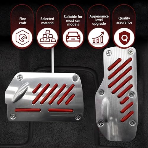 2 PCS Car Foot Pedal Pads, Brake and Accelerator Pedal Cover Sets, Non-Slip - Image 3