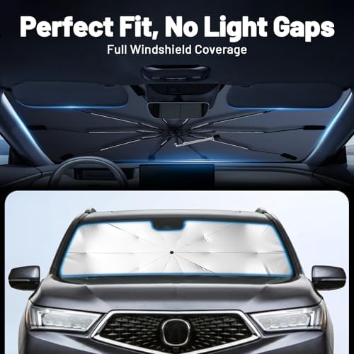 Car Windshield Sun Shade for Nissan Versa 2020-2026, Foldable Car Sunshade - Image 3