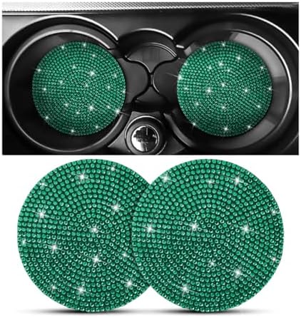 Osilly 2PCS 2.75 Inch Rhinestone Cup Holder Coasters by Osilly