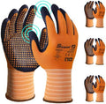 Schwer 3/6/12 Pairs Safety Work Gloves, MicroDot Abrasion & Grip by SCHWER