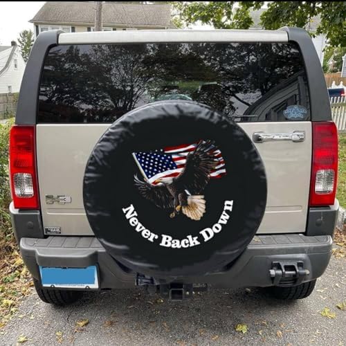 Spare Tire Cover with American Flag & Eagle - Image 4