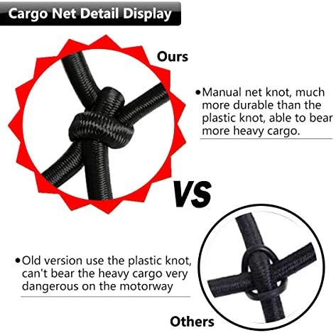 Cargo Nets 47" x 36", Auto Roof Tie-Down Net - Image 4