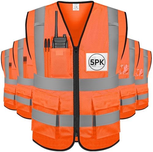 TICONN High Visibility Reflective Safety Vest by TICONN