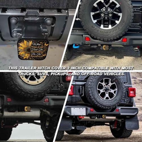 2" Trailer Hitch Cover Rubber Receiver Tube Cap Trailer Hitch Covers - Image 5