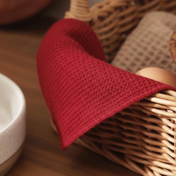 PurpleEssences Solid Kitchen Cloths, Dish Cloth 12x12 Set of 8 - Image 6