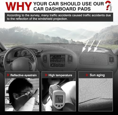 Autorder Gray Dashboard Cover Mat - Image 2