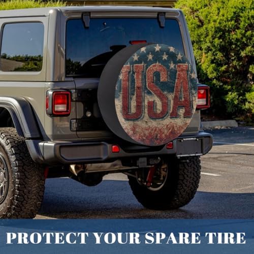 Flag Spare Tire Cover Waterproof Dust-Proof Spare Wheel Covers - Image 6