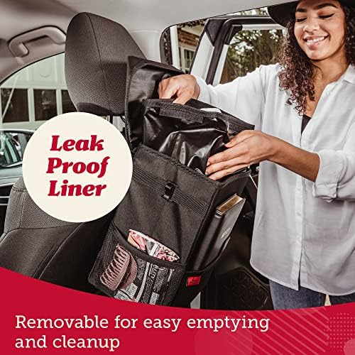 Lusso Gear Car Trash Can, 3.5 Gallon Capacity, Manual-Lift Opening Mechanism - Image 5