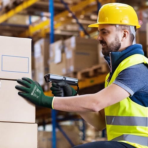 KAYGO Safety Work Gloves for Men Women, PU Coated Palm & Fingers - Image 6
