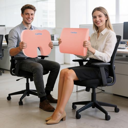 CushZone X-Large Seat Cushion and Lumbar Support Pillow - Image 7