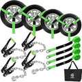 4 Pack Car Tie Down Straps for Trailers by Towmax