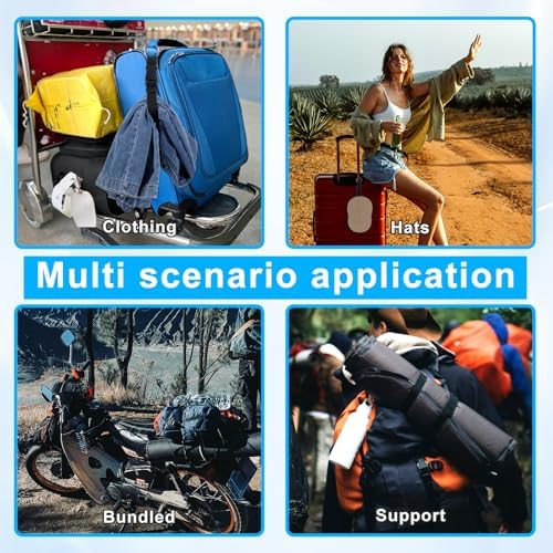 2 Pcs Add a Bag Strap for Suitcase Adjustable Suitcase Belt Jacket Holder - Image 4