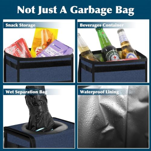 Femuar Leak Proof Car Trash Can - Image 4